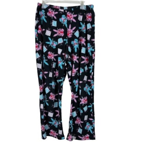 Happy Bunny Other - VTG Y2K Happy Bunny Fleece Pajama Pants Size Large Retro